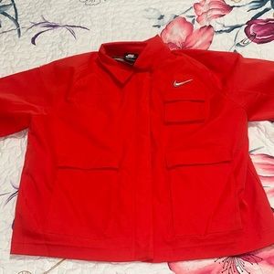 NIKE oversized fit orange jacket